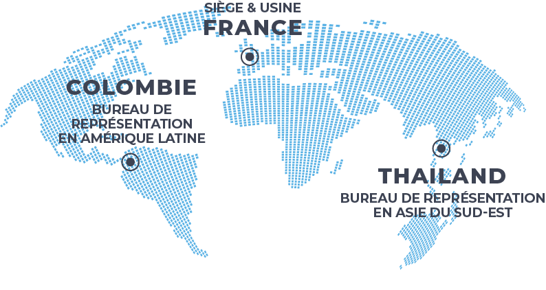 Carte de monde BCF Life Sciences